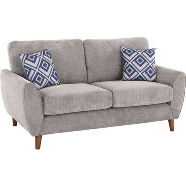 Shark Fabric Sofas - 2 Seater Sofa - Milner Range - Oak Furnitureland
