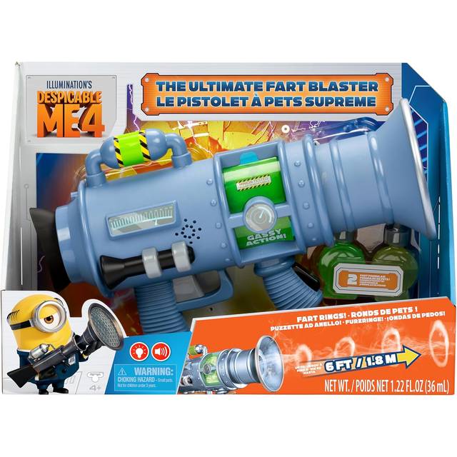 Despicable Me 4 The Ultimate Fart Blaster - Shoots Real Fart Rings - One Colour