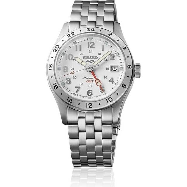 [Seiko Watch] Watch Five Sports 5 Sports Field GMT  Sports style  SBSC009 Men's Silver