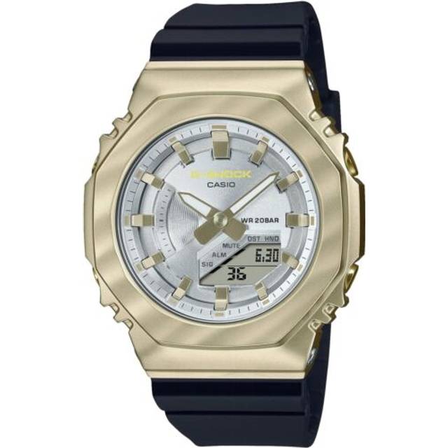 Casio g-shock gm-s2100bc-1ajf mid size model silver x gold women watch resin