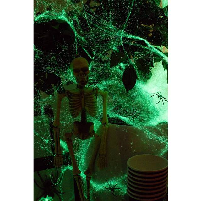 Glow in the Dark Spinnweben 100 g