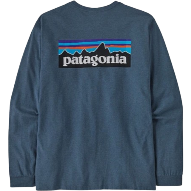 Patagonia P-6 Logo Responsibili Long Sleeve T-Shirt utility blue