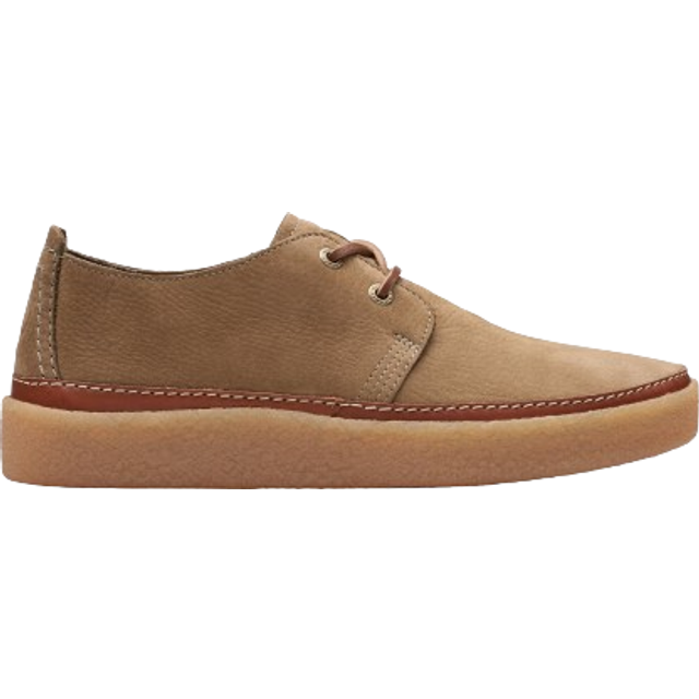 Clarks Men's Oakwood Nubuck Clarkwood Low Shoes - Natural