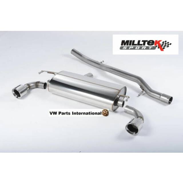 For Vw Golf Mk4 R32 Milltek Sport Cat Back Exhaust Polished Jet100 Tips Non Res