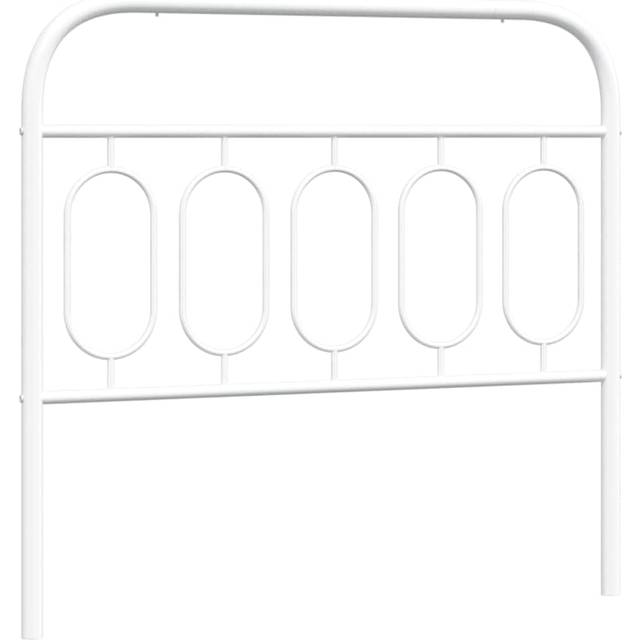 vidaXL Huvudgavel metall vit 100 cm