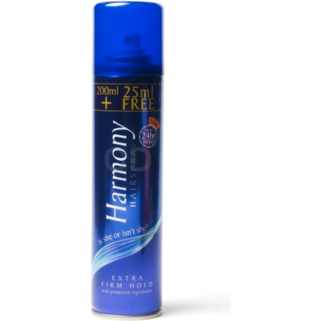 Harmony extra firm hold hairspray 225ml