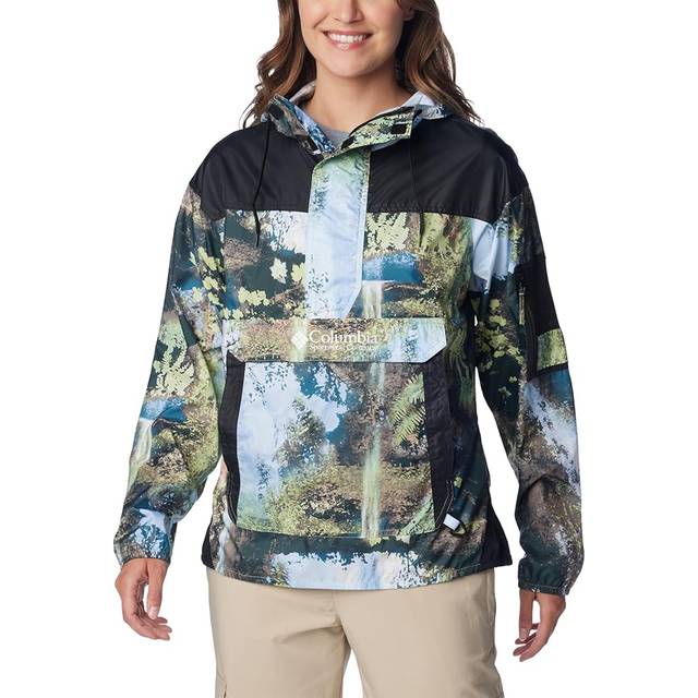 Challenger Windbreaker Jacket in Napa Green, Chasing Falls & Black - XS