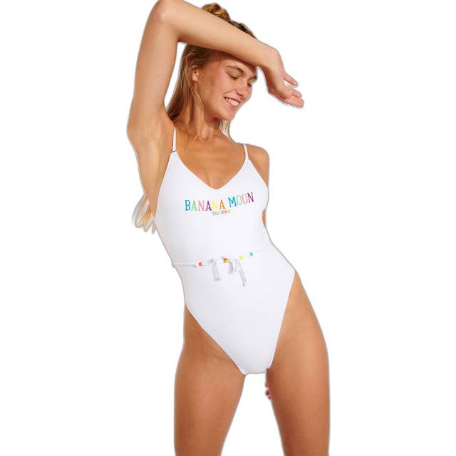 Women's 1-piece swimsuit Banana Moon Newton Colormoo - Blanc