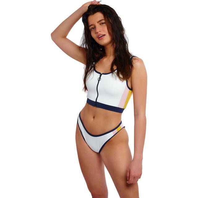 women's swim bikini top by Banana moon Hakko Player - Blanc - L