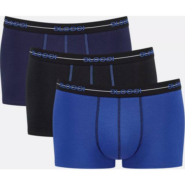 Pack of 3 Start Hipsters in Cotton - Blue + purple + black
