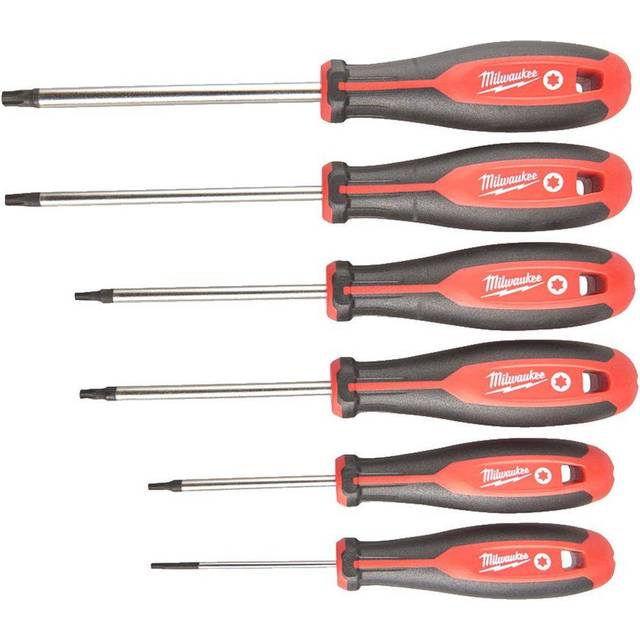 Milwaukee Tri-Lobe Skruvmejselsats med runt skaft T10/T15/T20/T25/T30/T40