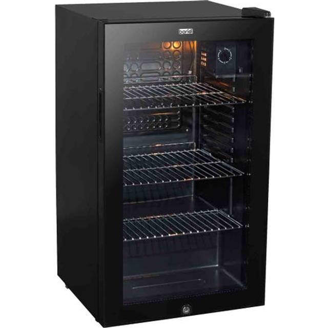 Baridi 80 Litre Beer Fridge | Mini Fridge Wine Cooler with Thermostat, Lock & Key, Black