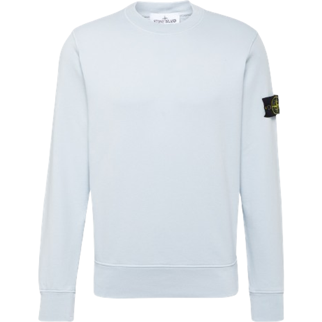 Stone Island, Sweatshirts & Hoodies, Herr, L, Bomull, Crewneck Sweatshirt - blue (L)