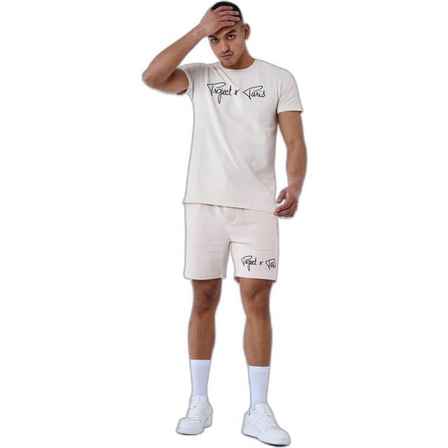 Basic shorts with embroidered logo Project X Paris - Blanc - XL