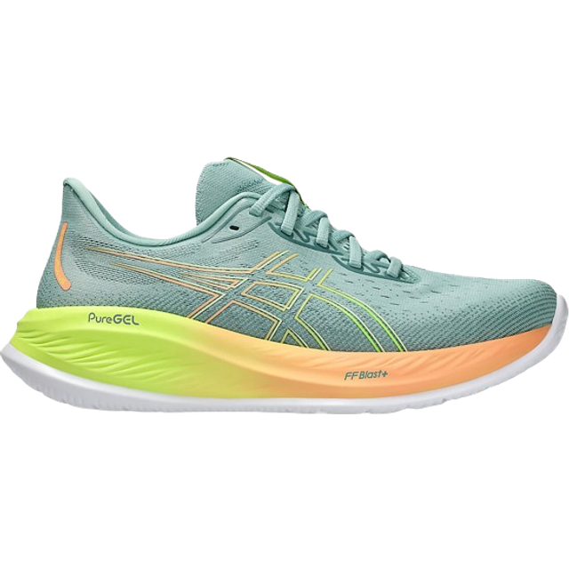 Asics Gel-Cumulus 26 Paris Shoes Green Orange, Size 46,5 - EUR