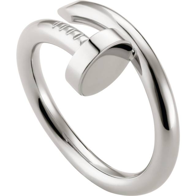 Cartier Womens White Gold Juste Un Clou 18ct White-gold Ring 55mm - WHITE GOLD
