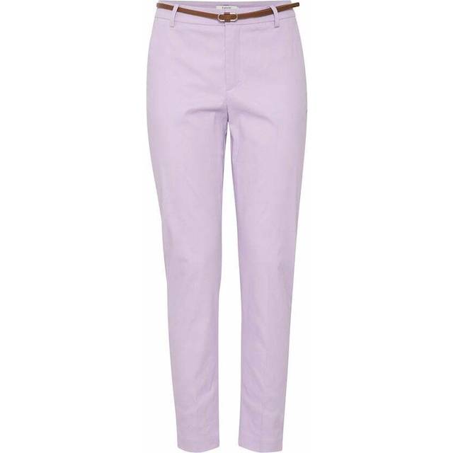 Cigarette Trousers with belt for women b.young days2 - Rose - 40