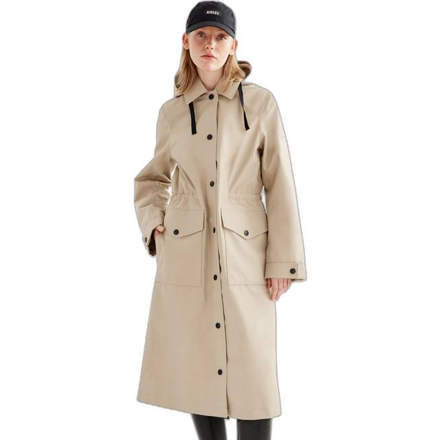 Women's long raincoat revisited Aigle Gore-Tex® - Beige - 36