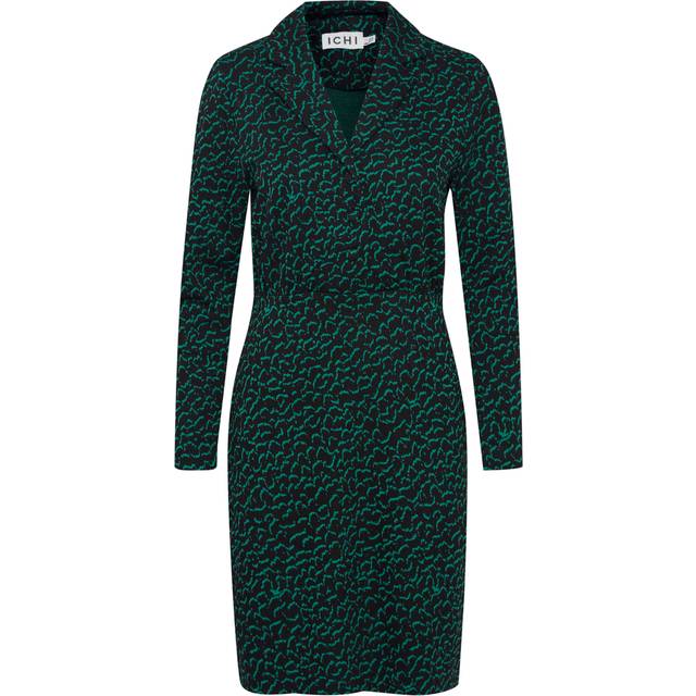 Women's shirt dress Ichi Kate Jacquard 4 - Vert
