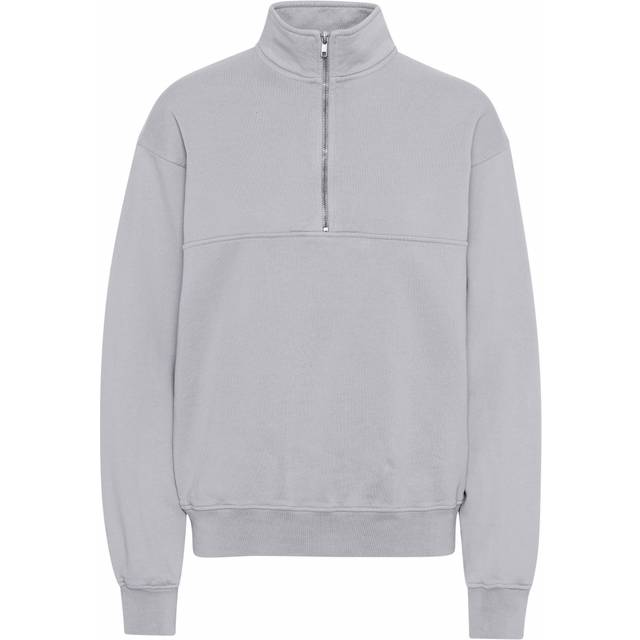 Sweatshirt 1/4 zip Colorful Standard Organic limestone grey - Gris - M