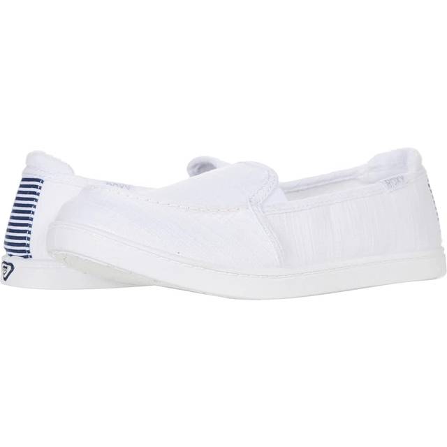 Roxy Women's Minnow Slip On Sneaker Shoe  White  8