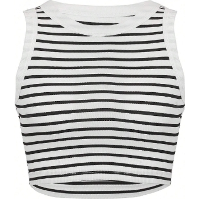 INAWLY Women&#39;S Striped Cropped Tank Top Graphic Tees Women Tops