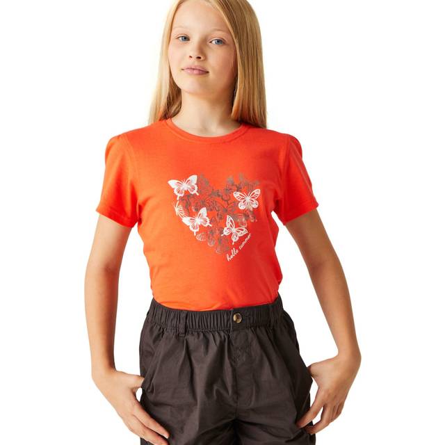 Regatta Girls Bosley VII Cotton Short Sleeve T Shirt 5-6 Years - Chest 59-61cm (Height 110-116cm)