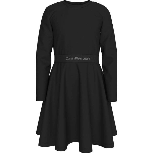 Calvin Klein Kids' Logo Tape Dress, Black