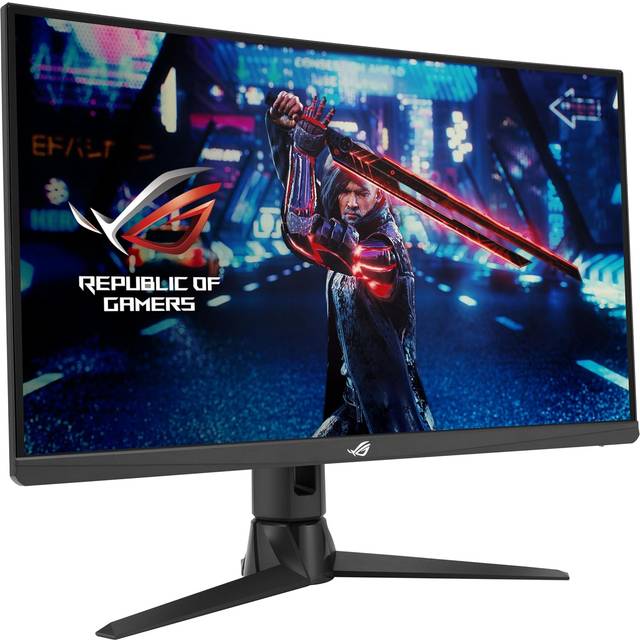 ASUS ROG Strix XG27AQV – 27 tums WQHD böjd spelskärm – 170 Hz, 1 ms GtG, FreeSync Premium, DisplayHDR 400 – Fast IPS-panel, 16:9, 2560x1440, DisplayPort, HDMI, ergonomisk, svart