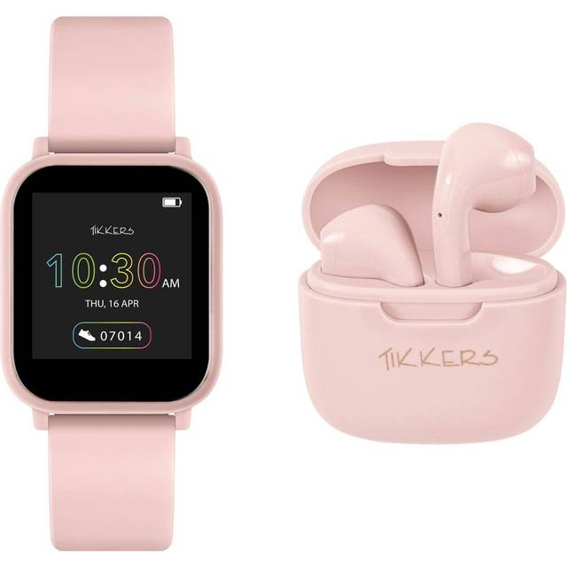Tikkers Teen Series 10 Nude Smart Watch and Earbuds Set
