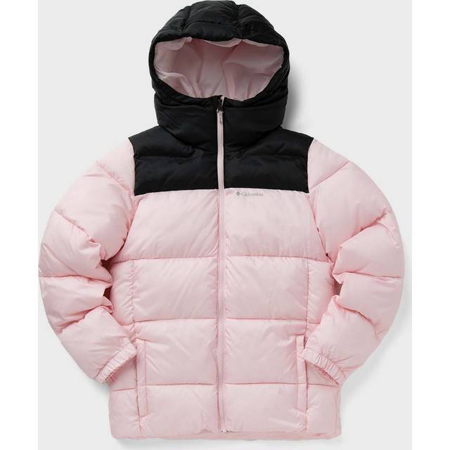 Columbia Kids' Satin Hooded Jacket, Pink/Black