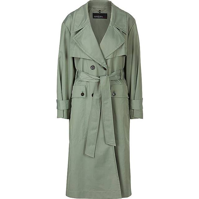 Marc Cain, Trench Coats, female, Green, L, Casual Trench Coat