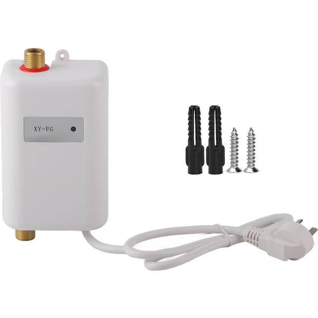 White Mini Tankless Instant Hot Water Heater Bathroom Kitchen Washing For Hot And Cold Dual Use(au 220v 3800w )