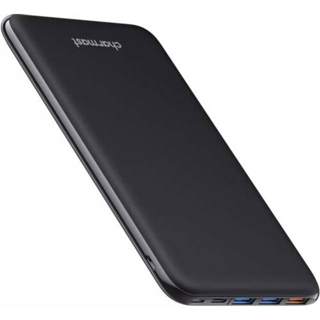 26800mah power bank usb c battery pack portable charger c slim type black
