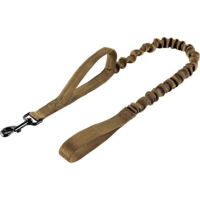 Tactical Dog Training Leash Bungee Leash with 2 Control Handle Quick Release Nylon Leads Rope