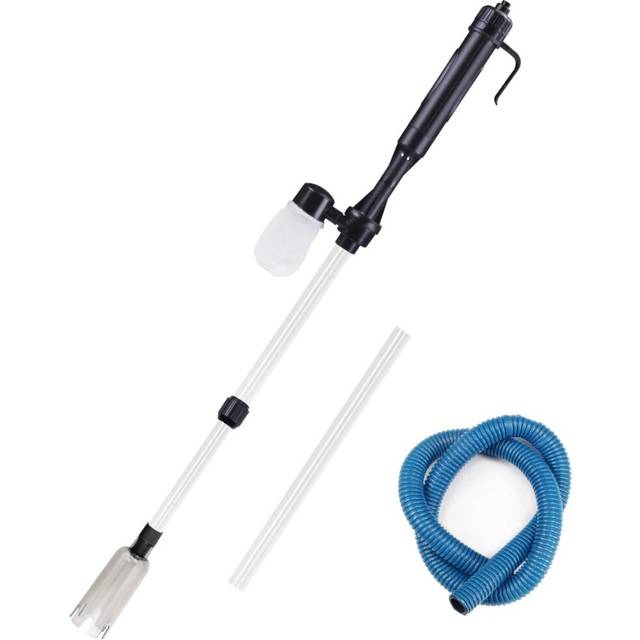 IREENUO Electric Aquarium Gravel Cleaner, Battery Vacuum Cleaner Water Filter Washer Siphon for Fish Tank with 3 Pcs Filter...