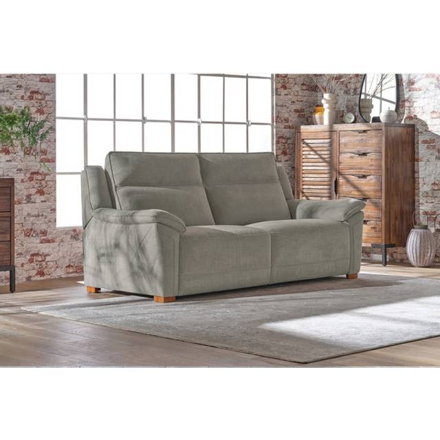 Sense Light Grey Fabric Sofas - 3 Seater Sofa - Dune Range - Oak Furnitureland