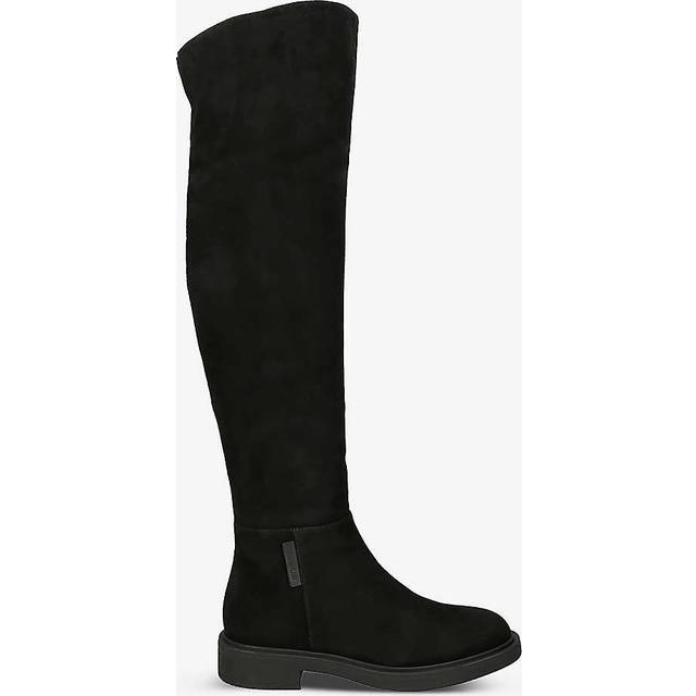 Gianvito Rossi Womens Black Lexington Block-heel Suede Knee-high Boots Eur 39 / 6 Uk Women - BLACK