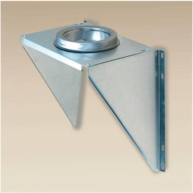 Selkirk Corporation JSC6AWS 6 Inch  Superpro Wall Support  Galvanized (supports Tee And Vertical Pipe)