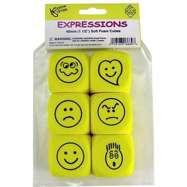 FOAM EXPRESSIONS DICE SET OF 6