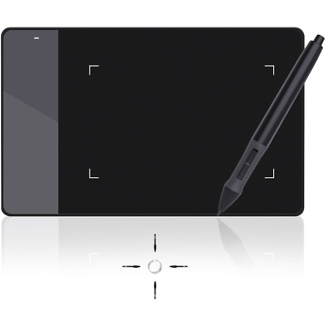 Huion 420 black 4x2.23 inch drawing tablet osu graphics tablet signature pad -
