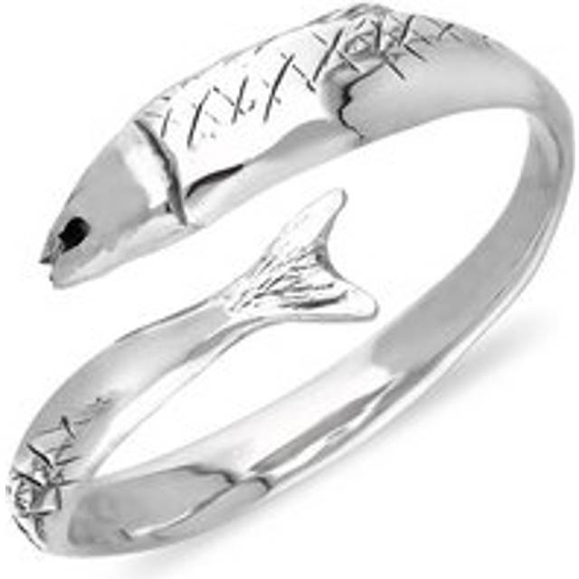 Sterling Silver Emma Stothard Silver Darling Slim Crossover Ring
