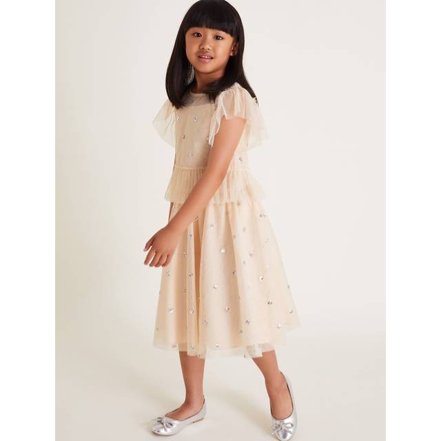 Embellished Spot Skirt and Top Set - Pink - 12-13 Years