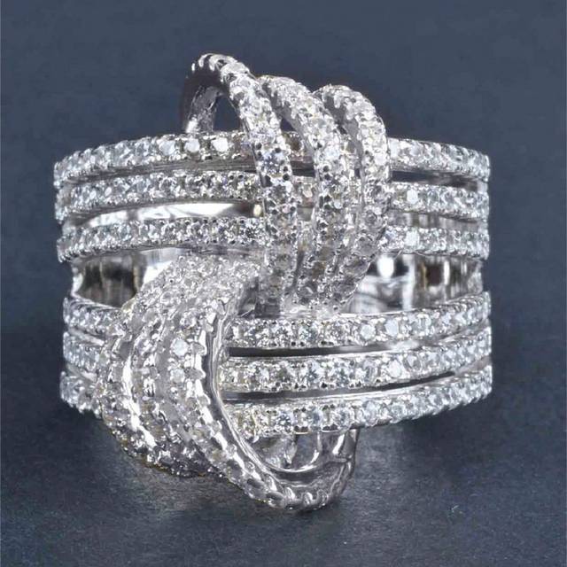 SHEIN 1 PC Gorgeous Cubic Zirconia Ring For Women For Wedding Engagement Anniversary Party Jewelry Valentine&#39;s Day Gift,Mom,Mother,Mother&#39;s Day,Gift