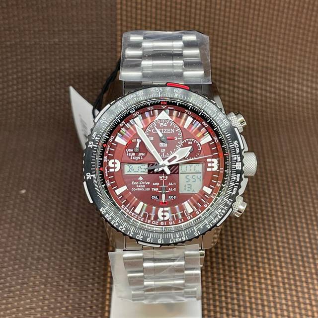 Citizen Promaster Skyhawk Perpetual Calendar Red Dial Eco-Drive JY8086-89X 200M Men's Watch red