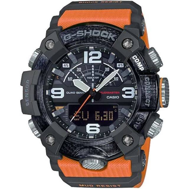 CASIO G-Shock Mudmaster 'Black Orange' GG-B100-1A9PR - Black/Orange - Free