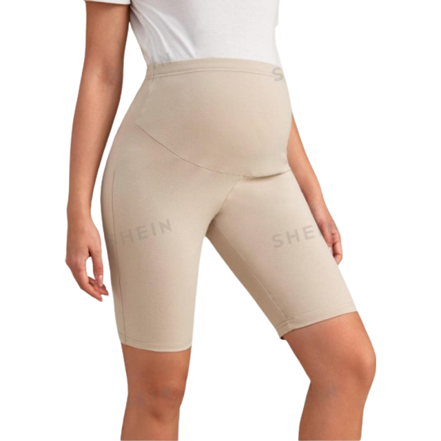 SHEIN Maternity Wide Waistband Cycling Shorts