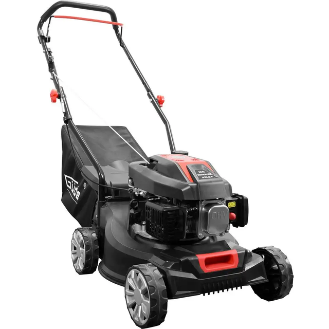 Güde gräsklippare ECO Wheeler 412.2 P (motor: 4-takts powermotor S 241 V, motoreffekt: 1,5/2 (kW/PS), slagvolym: 79,8 cm³, skärbredd: 40,6 cm, 40 l gräsupptagningsväska, 3-faldig skärhöjdjustering)