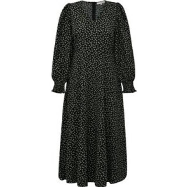 A-VIEW Leoni Floral Dress, Black/Green