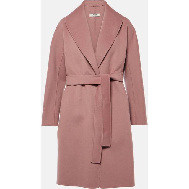 'S Max Mara Messi belted virgin wool coat - purple (UK 18)